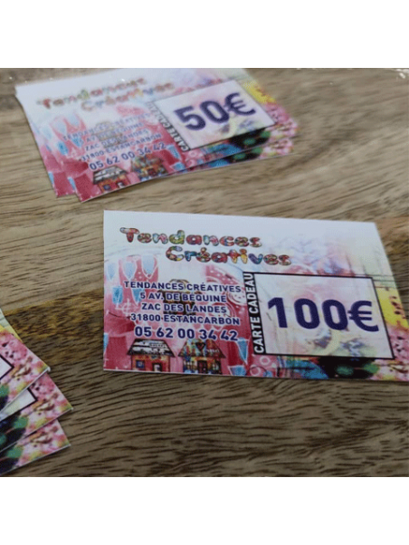 carte cadeau 50 euros