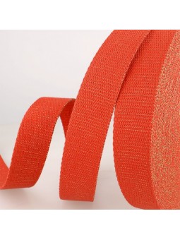 Sangle coton métallisée - 30 mm