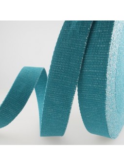 Sangle coton métallisée - 30 mm