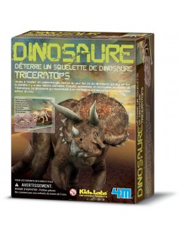 Déterre un squelette de dinosaure - triceratops