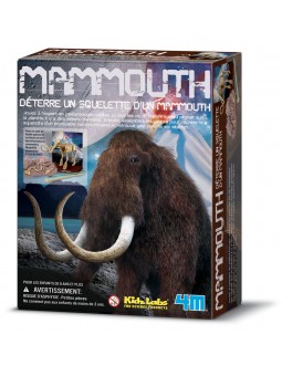 Déterre un squelette de dinosaure - mammouth